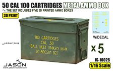 米・50口径機関銃用金属製弾薬箱5個 (プラモデル)