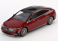 Mercedes-Benz EQS 580 4MATIC Red Metallic (LHD) (Diecast Car)