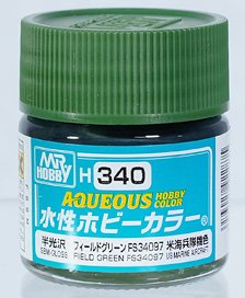 H340 フィ－ルドグリ－ン FS34097 (10ml) (塗料)
