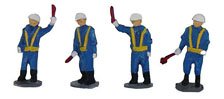 Railway Worker Evacuation (4 Pieces) (N Scale Figure Series) (Model Train)