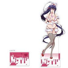High School DxD HERO [Especially Illustrated] Extra Large Acrylic Stand (Akeno Himejima / White Nurse) (Anime Toy)