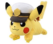 Pokemon Plush Captain Pikachu (Character Toy)