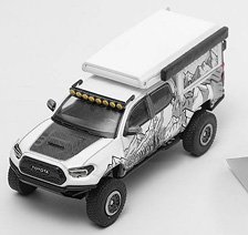 Toyota TACOMA TRD Pro 2022 (Camper Van) White / Art (Diecast Car)
