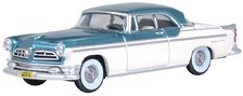 (HO) クライスラー ニューヨーカー デラックス クーペ St. Regis 1955 ジェードグリーン/プラチナ (鉄道模型)