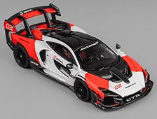 Mclaren Senna GTR ホワイト/レッド (ミニカー)