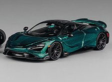 McLaren 765LT クロームグリーン/フルカーボン (ミニカー)