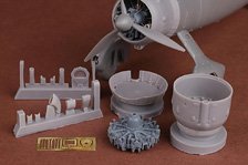Westland Lysander Mk.I/III engine & cowling set (for Airfix) (Plastic model)