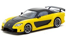 Mazda RX-7 VeilSide Fortune7 Yellow / Black (Diecast Car)