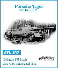 WWII ドイツ VK45.01(P)/ポルシェティーガー 重戦車用履帯 (プラモデル)