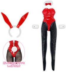 Q`z Enamel Bunny Girl set (Red) (Fashion Doll)