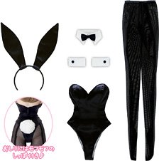 AZO2 Satin Bunny Girl set (Black) (Fashion Doll)