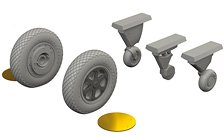 F4F-4 wheels late (for Academy) (Plastic model)