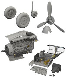 Bf109G-10 エルラ ビッグシンパーツセット (エデュアルド用) (プラモデル)