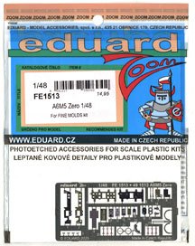 A6M5 Zero Zoom Etched Parts (for Fine Molds) (Plastic model)