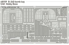 B-24D bomb bay Photo-Etched Pats (for Hobby Boss) (Plastic model)
