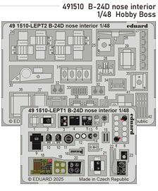 B-24D nose interior Photo-Etched Pats (for Hobby Boss) (Plastic model)