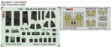 F-14D スペース内装3Dデカール w/エッチングパーツセット (グレートウォール用) (プラモデル)