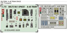 A-6E TRAM スペース内装3Dデカール w/エッチングパーツセット (トランぺッター用) (プラモデル)