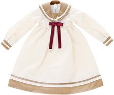 PNXS Relaxed Sailor One Piece (Beige x Brown) (Fashion Doll)