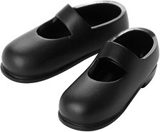 1/6 Sofvi Strap Shoes (Black) (Fashion Doll)