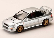 Subaru Impreza PURE SPORTS COUPE WRX type R STi Version (GC8) VWR Type Front Bumper Arctic Silver Metallic (Diecast Car)