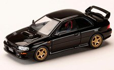 Subaru Impreza PURE SPORTS COUPE WRX type R STi Version (GC8) VWR Type Front Bumper Black Mica (Diecast Car)