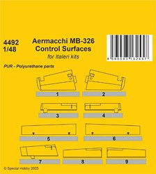 Aermacchi MB-326 Control Surfaces (for Italeri) (Plastic model)