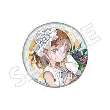 とある魔術の禁書目録 20周年記念 ホログラムBIG缶バッジ 御坂美琴 Ver.ホワイトドレス (キャラクターグッズ)