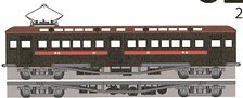 J.G.R. DEHA6250 Renewaled Car Two Car Set Paper Kit (Unassembled Kit) (Model Train)