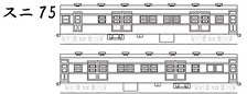 スニ75 2両セット ペーパーキット (組み立てキット) (鉄道模型)