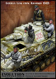 WWII ドイツ 冬季戦車兵セット ハリコフ1943(4体入) (プラモデル)