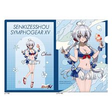 Senki Zessho Symphogear XV [Especially Illustrated] Clear File (Chris / Marine Sailor Swimwear) (Anime Toy)