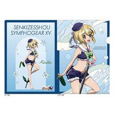 戦姫絶唱シンフォギアXV 描き下ろしクリアファイル(切歌/マリンセーラー水着) (キャラクターグッズ)