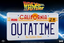 バック・トゥ・ザ・フューチャー/ デロリアン OUTATIME ライセンスプレート レプリカ (完成品)