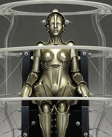 1/8 Scale Metropolis Maschinenmensch Seated Ver. Plastic Model Kit (Plastic model)