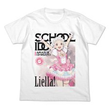 Love Live! Superstar!! Chisato Arashi Full Color T-Shirt Official Card Game Ver./ White -S (Anime Toy)