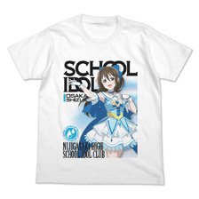 Love Live! Nijigasaki High School School Idol Club Shizuku Osaka Full Color T-Shirt Official Card Game Ver./ White -S (Anime Toy)