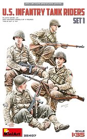 米国戦車跨乗兵セット1 (プラモデル)