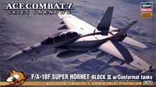 Ace Combat 7: Skies Unknown F/A-18F Super Hornet Block III w/Conformal Fuel Tanks (Plastic model)