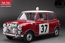 ミニクーパー S 1964年 ラリーモンテカルロ 優勝 #37 P.Hopkirk/H. Liddon (ミニカー)