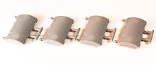 1/80(HO) 1:80 Scale Air Conditioner Parts Type AU75G 4 Pieces Plastic Kit (Unassembled Kit) (Model Train)