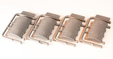 1/80(HO) 1:80 Scale Air Conditioner Parts Type AU75M 4 Pieces Plastic Kit (Unassembled Kit) (Model Train)