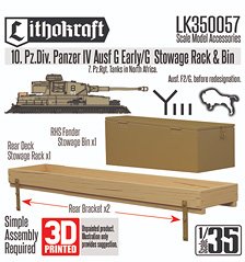 10 PzDiv Pz IV Ausf G Early/G Stwge Rack & Bin (Plastic model)