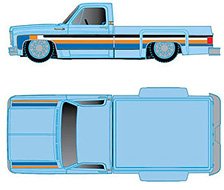 1978 Chevrolet Silverado 30 Custom Gulf Blue (Diecast Car)