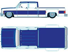 1977 Chevrolet Cheyenne Super 30 LA White (Diecast Car)