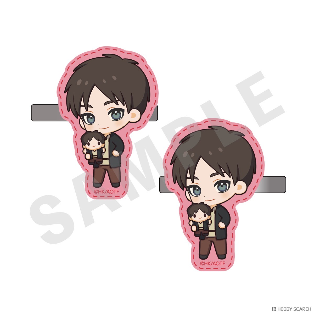 進撃の巨人 ミニキャラだっこシリーズ アクリルヘアクリップ エレン (キャラクターグッズ) 商品画像1
