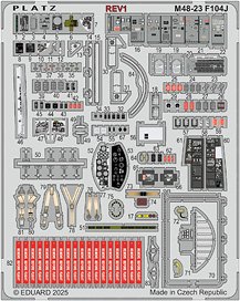 Photo-Etched Parts for JASDF F-104J Starfighter [Eiko] (Plastic model)