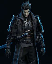 VTOYS x BMS x CF Cyberpunk Series Samurai: Taki 1/12 Scale Action Figure w/Bonus Item (Fashion Doll)