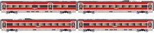 FS Trenitalia, Frecciarossa ETR 1000 new livery, additional set, 4 elements, ep.VI (増結・4両セット) (鉄道模型)