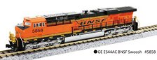 GE ES44AC BNSF Swoosh #5858 ★外国形モデル (鉄道模型)